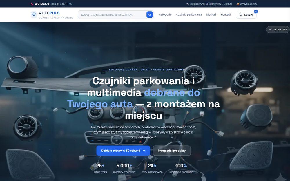 Demo sklepu dla warsztatu AUTOPULS