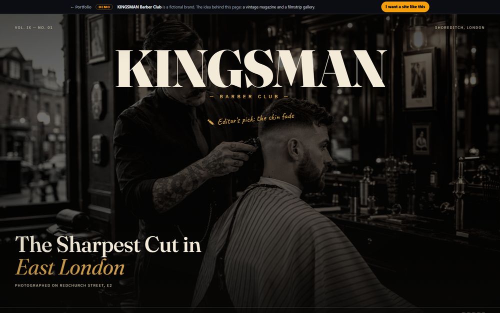 Barber shop — Kingsman Barber Club